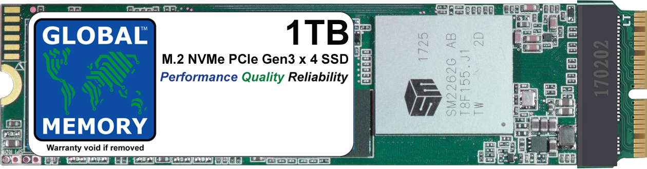 1TB M.2 2280 PCIe Gen3 x4 NVMe 1.3 SSD FOR MACBOOK AIR RETINA (MID 2013 - EARLY 2014 - EARLY 2015 - MID 2017)
